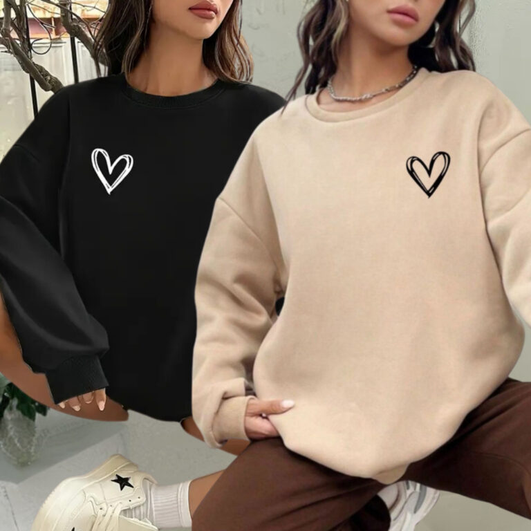 Kit 2 Moletom Feminino Flanelado Sem Capuz Blusa D