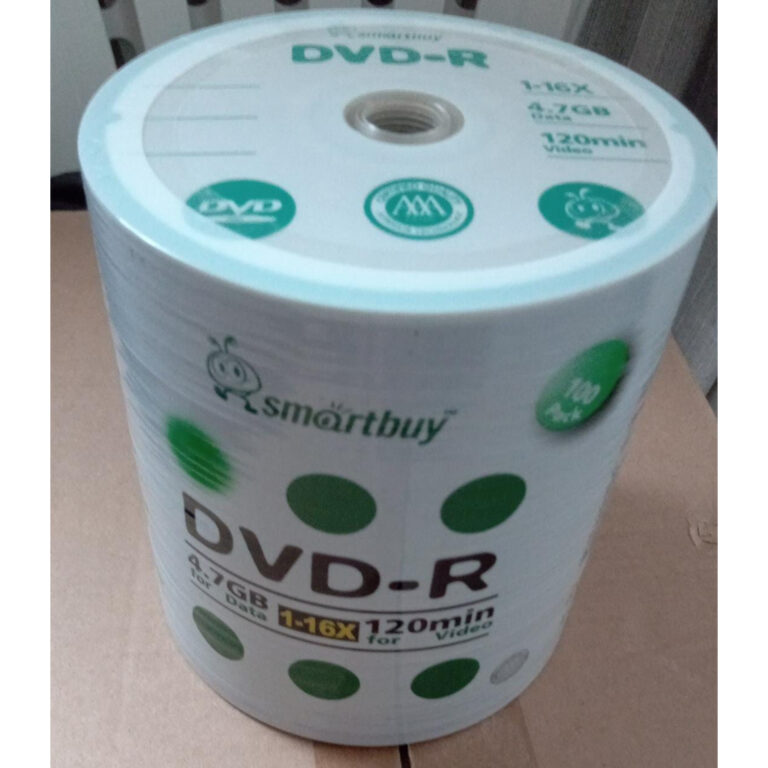 100 Mídia Dvd Virgem Smartbuy Logo 4.7gb 120min D