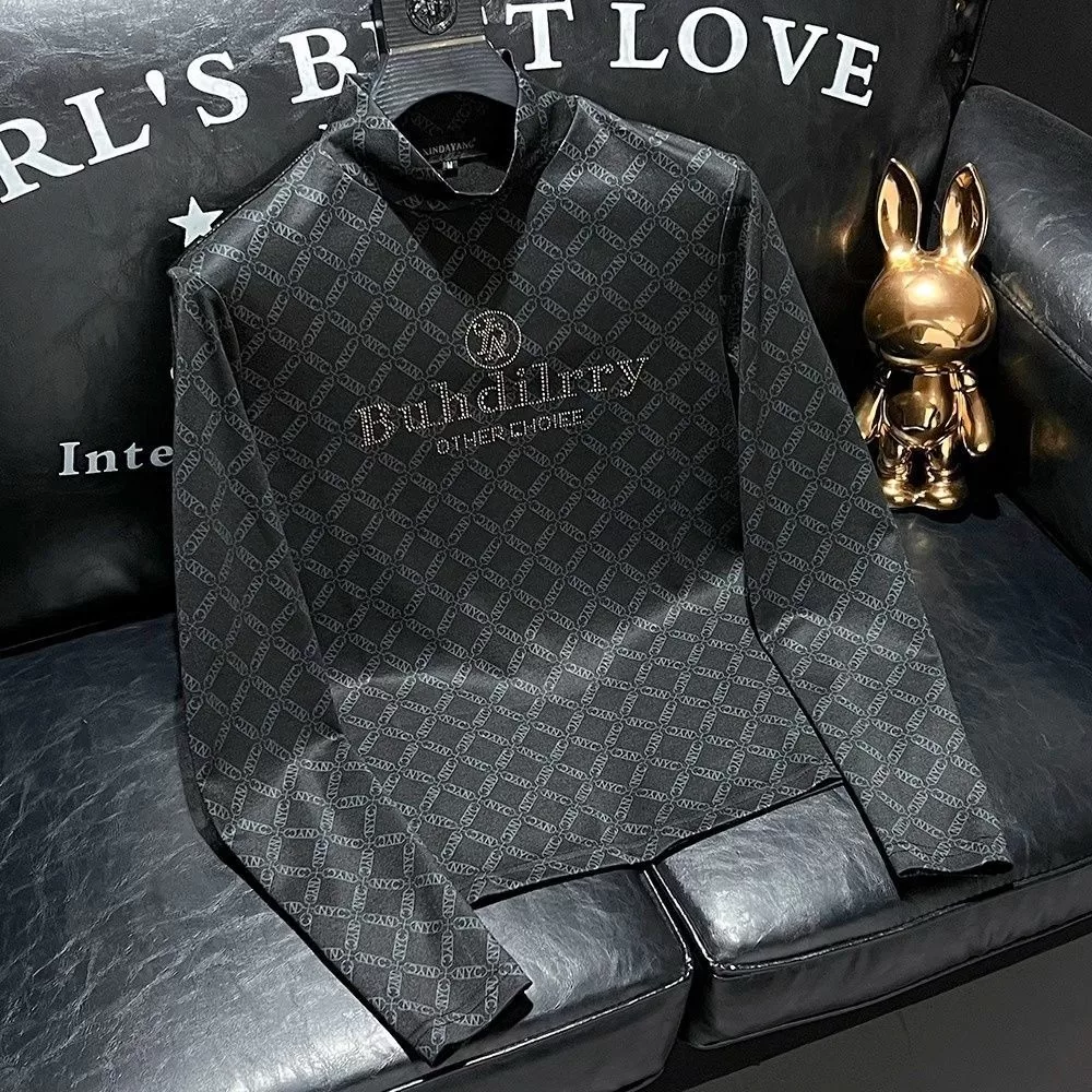 2025 novo estilo estação estilo na moda masculina carta carimbo quente quente camiseta luz luxo eleg