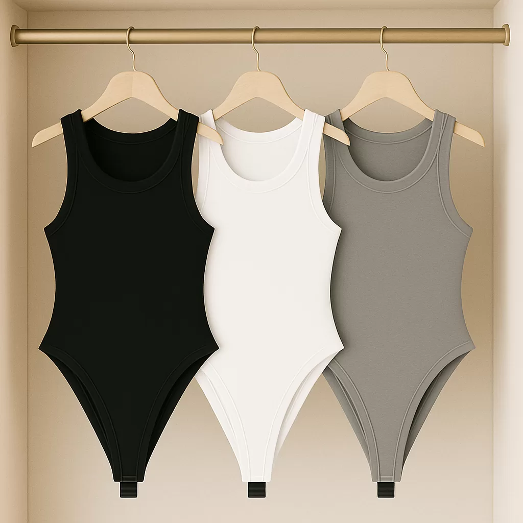 KIT 3 Body Feminino Básico Suplex Regata Lisa Blusinha Básica Moda Gringa Blogueira