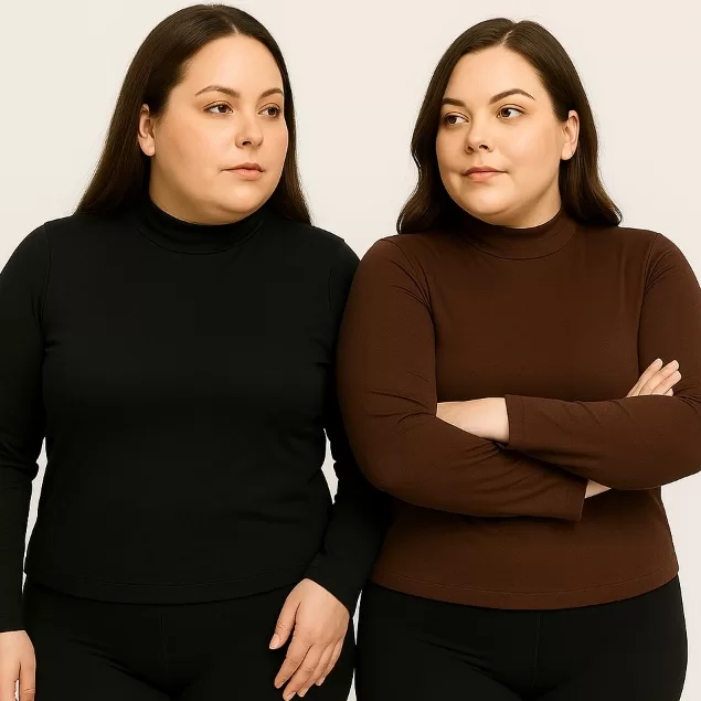 Kit 2 Segunda Pele Cacharrel Feminina Plus Size Go