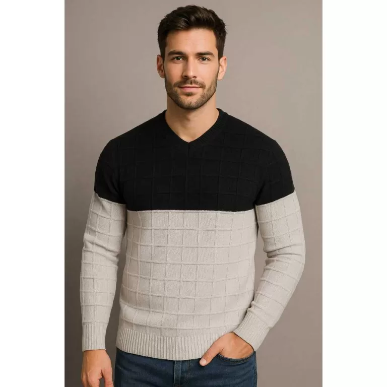 Camisa Masculina Suéter de Tricot Texturizado 2 C