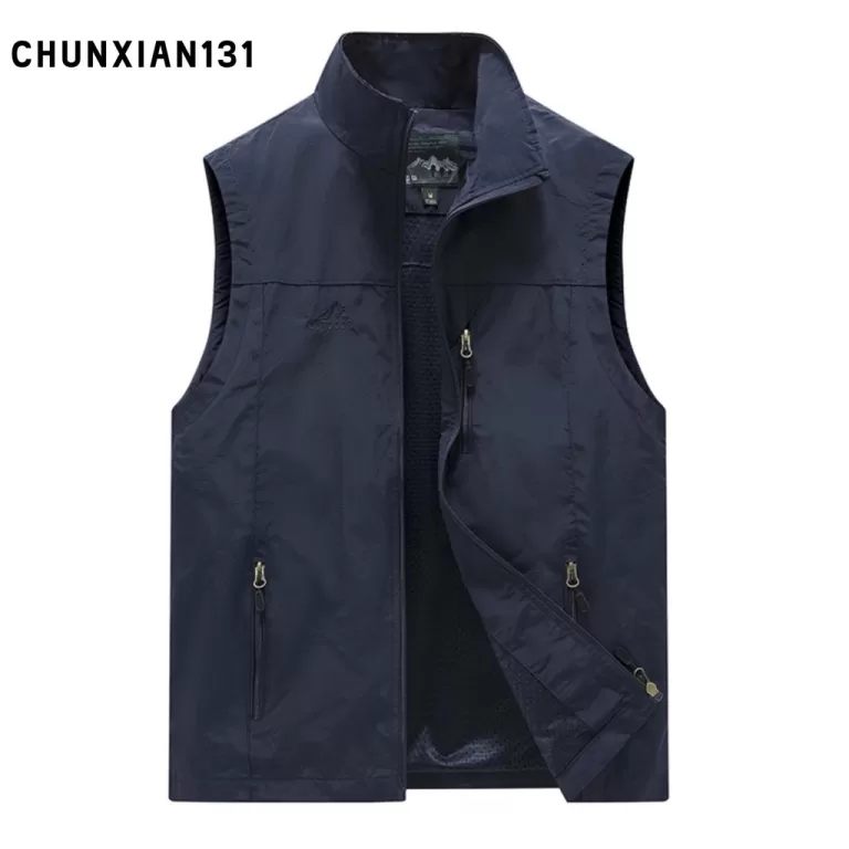 [kmeril] Colete Casual Masculino Com Gola Alta , S