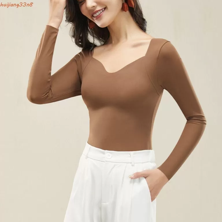 HUIJIANG Roupa Íntima Térmica Feminina , Camisa 