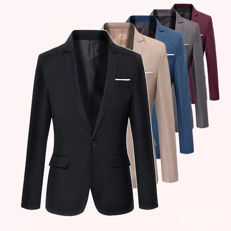 Envio em 24 horas Outono Nova Jaqueta Blazer Masculina Casual Slim Fit Estilo Coreano Jaqueta Casu