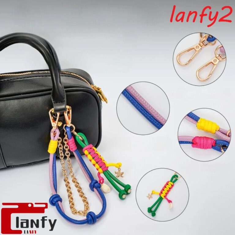 LANFY Pingente Tecido De Corda Retrô , Chaveiro G