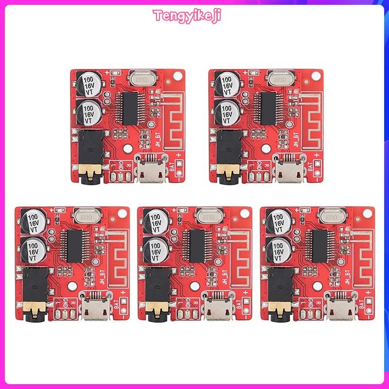 5 Pçs DIY Bluetooth 5.0 Placa Receptora Decodificadora Sem Perdas Módulo De Música Estéreo Fio , Amp