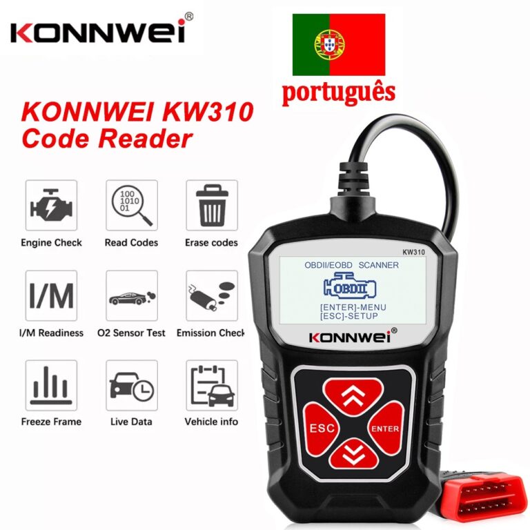KONNWEI KW310 OBD2 Scanner Support Portuguese Car 