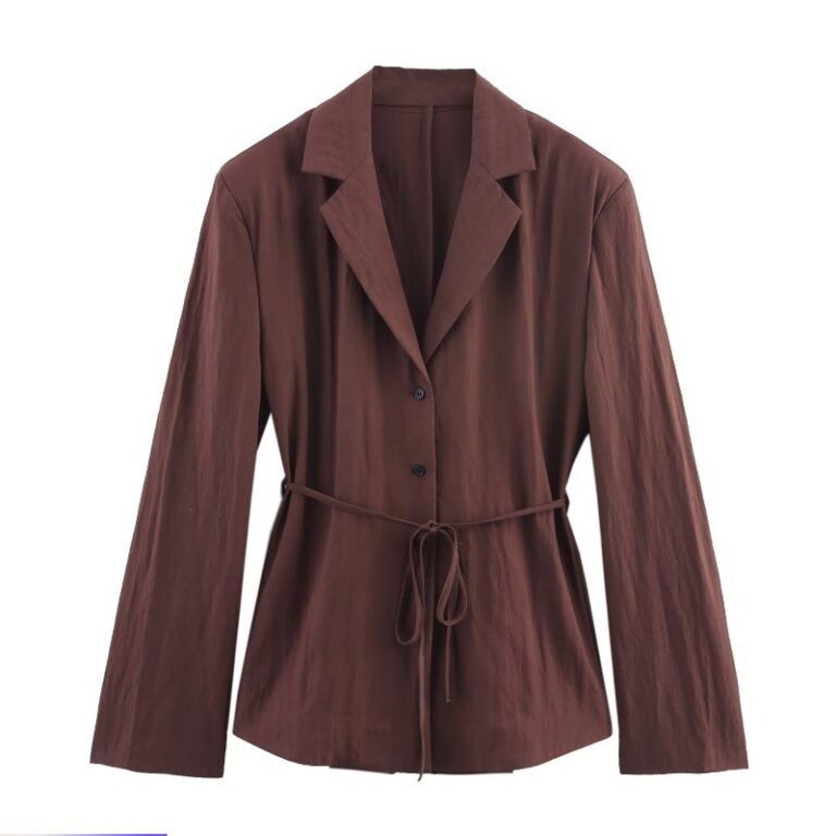 Blazer feminino estilo europeu americano com lapel