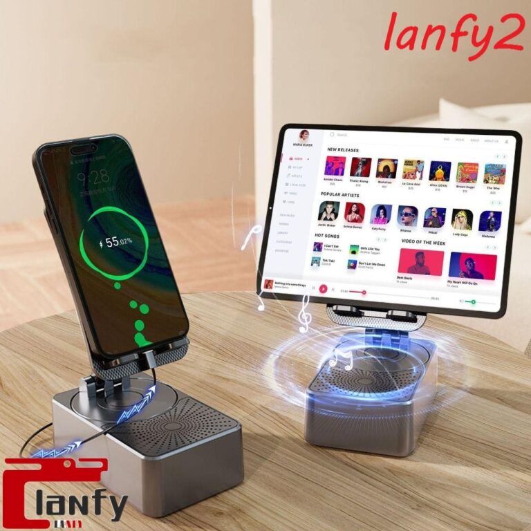 Suporte De Telefone Com Alto-Falante Bluetooth LAN