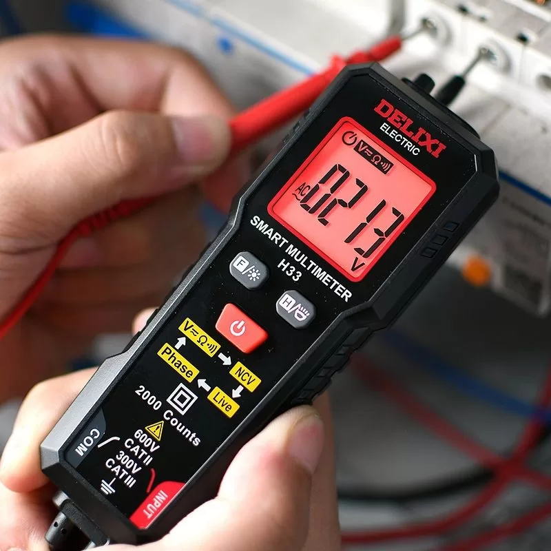 Mini Multímetro Amperímetro Inteligente Modelo De Atualização De Medição NCV Pode Ser Instalado Dire