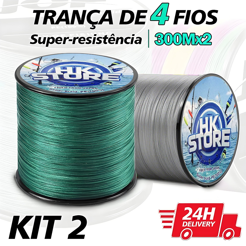 Kit 1-2 3-500M Mordida Previne Linha De Pesca Trançada 4 Fios Fio Trançado Multifilamento Para De Ca