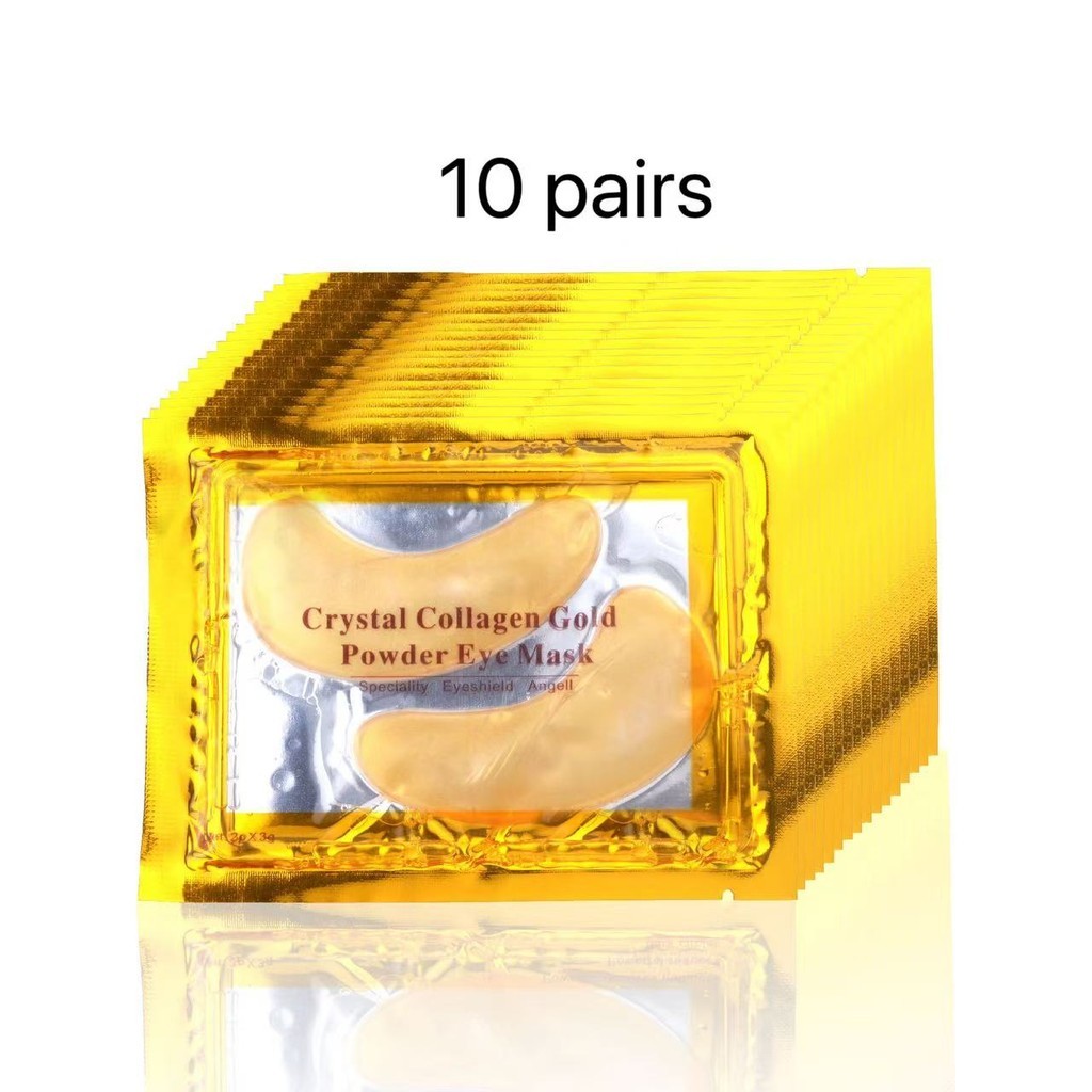 Máscara para Olhos em Pó de Ouro com Colágeno Cristal 10 Pares