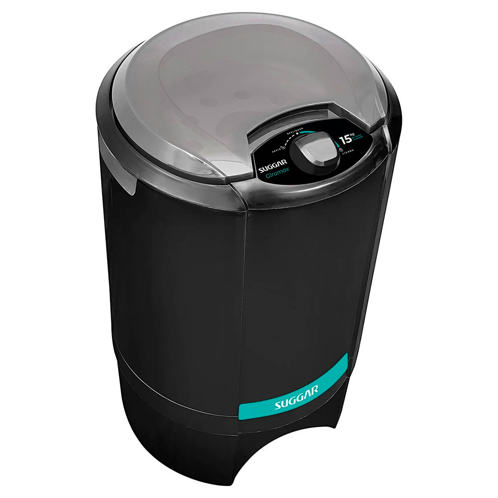 Centrífuga de Roupas Suggar 15KG Giromax Preta 127V – CT1501PT