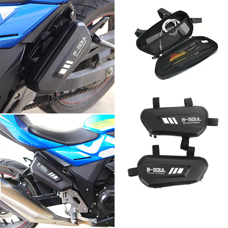 Novo Bolsa de Ferramentas para Motocicleta com Casco Rígido e Lateral Triangular Bolsa de Armazename