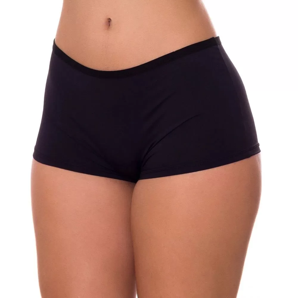 Calcinha Boxer Feminina Lisa Confortável Lingerie Básica Não Marca