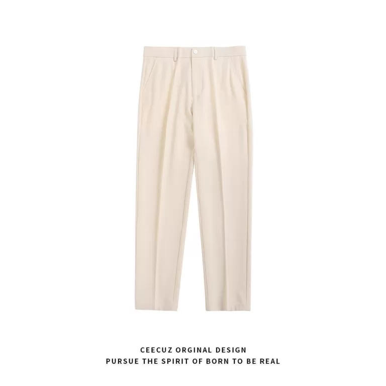 Calças de terno primavera verão All-Match Drape 