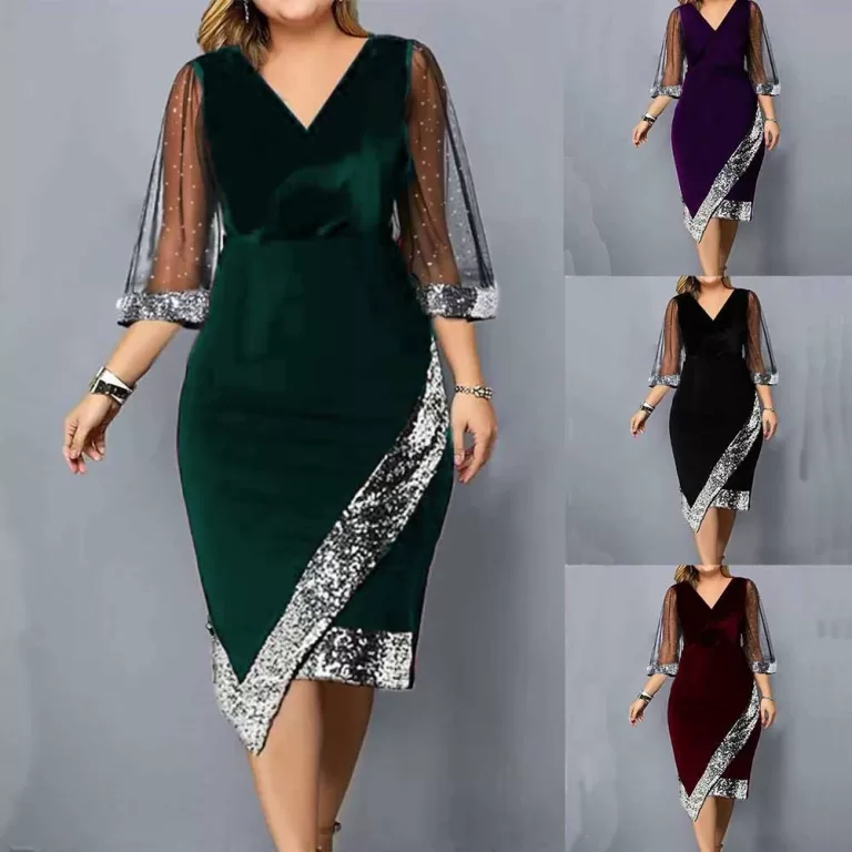 [HOT] Vestido Feminino Plus Size De Malha Floral D