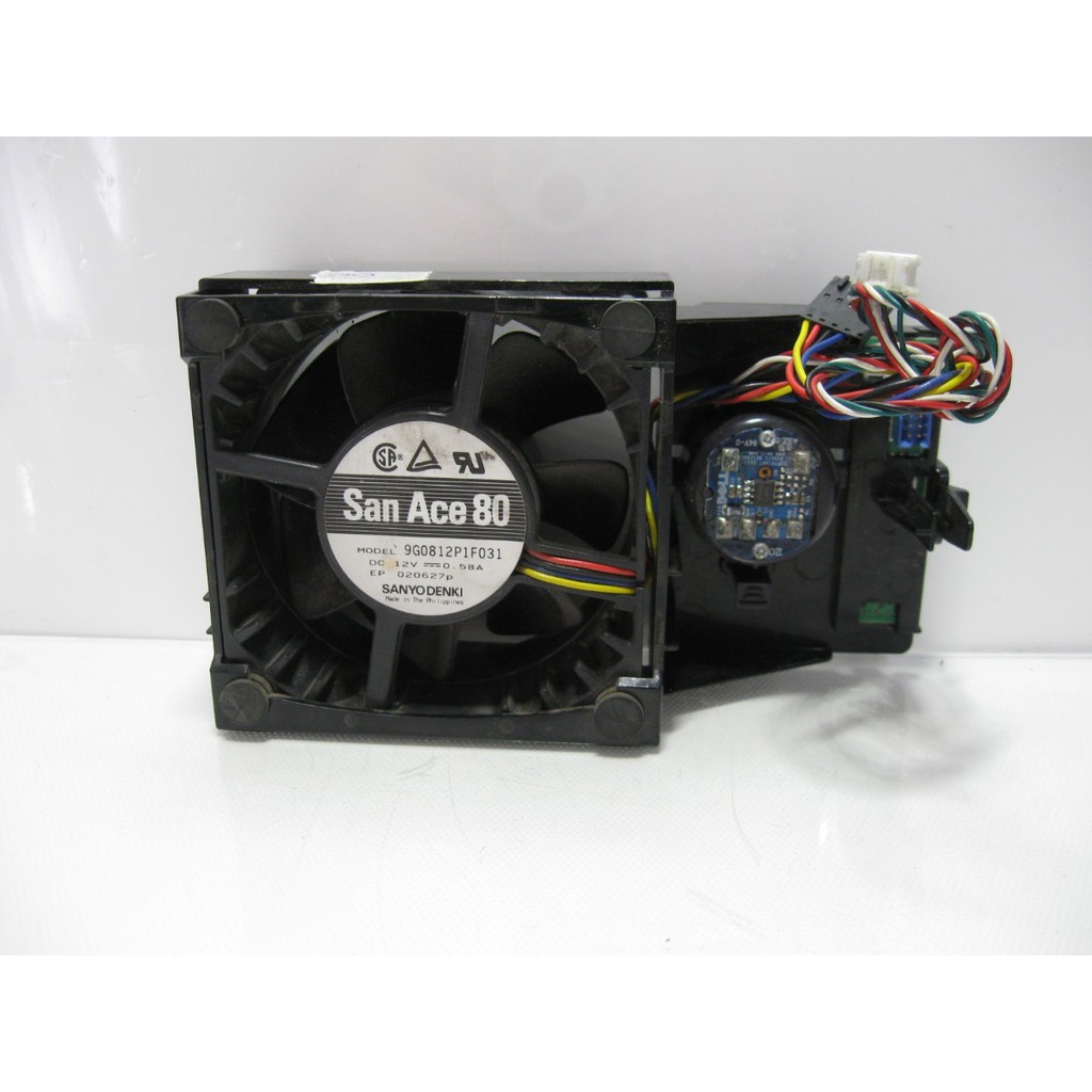 Fan 80 x 80 x 38 mm Cooler Ball 6.96W Gabinete 12V Industrial 5.500 RPM Rack 80 CFM Servidor 0.7 inc