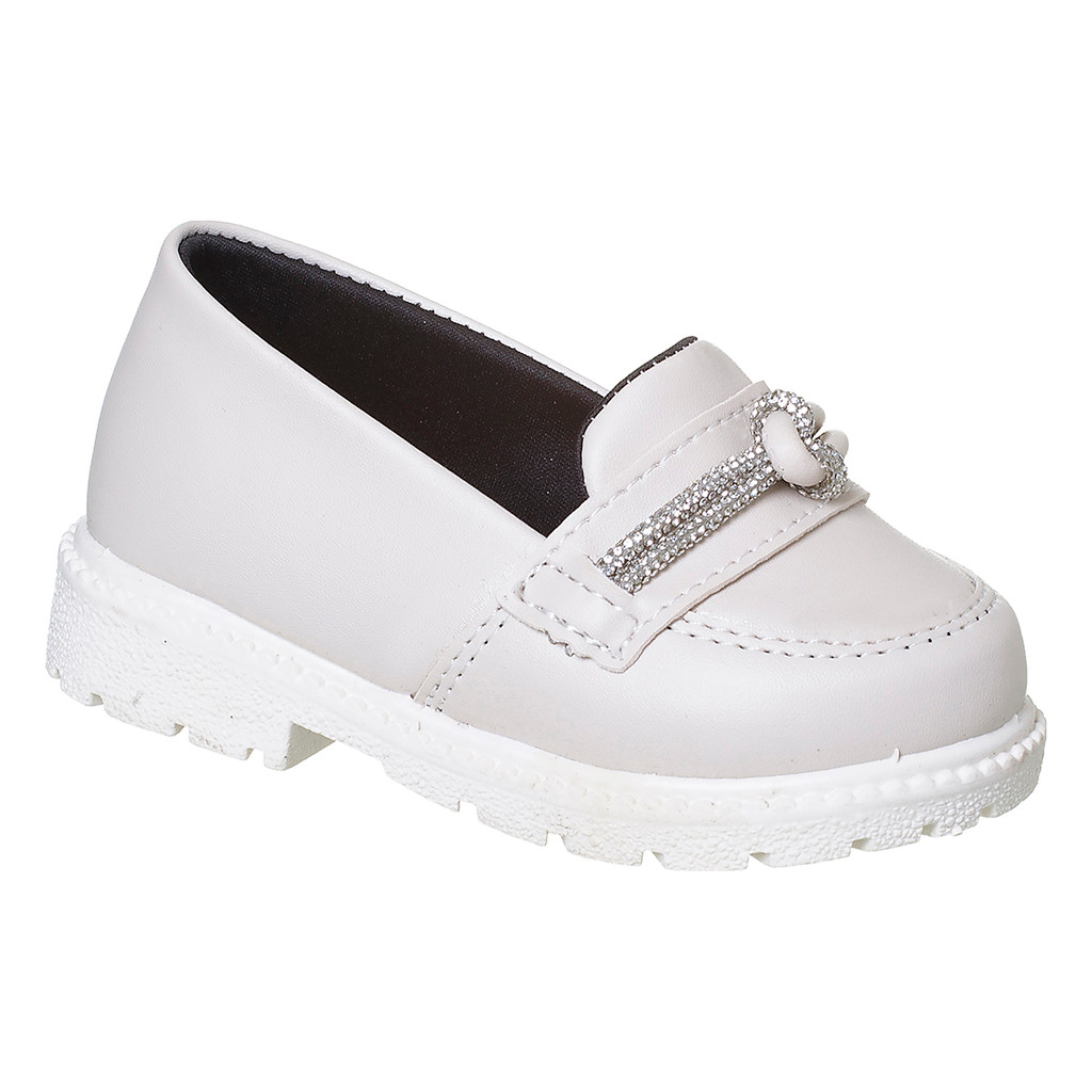 Mocassim Infantil Feminino Confortável Oxford Nó Promoção