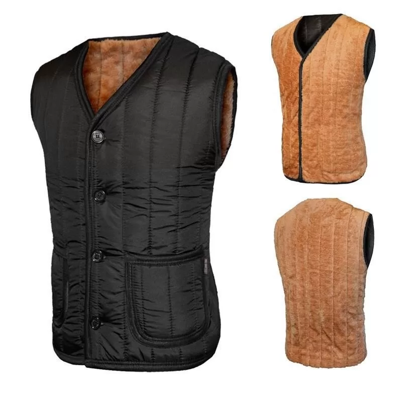 Envio em 24 horas  2023 Outono Inverno Novo Colete Masculino com Fleece Casual Tamanho Grande Colet