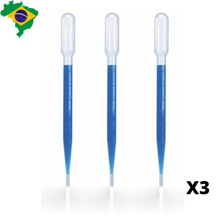 3 Pipeta Conta Gotas Plástica Pasteur 3ml Pipetas