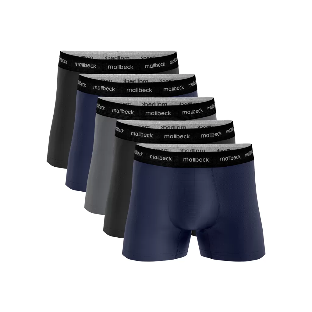 kit 5 Cueca Algodão Cotton Malha Adulto Lisa Mallbeck