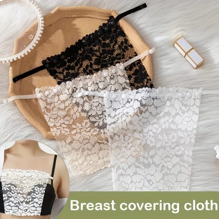 Sutiã Feminino com Renda Transparente Removível 