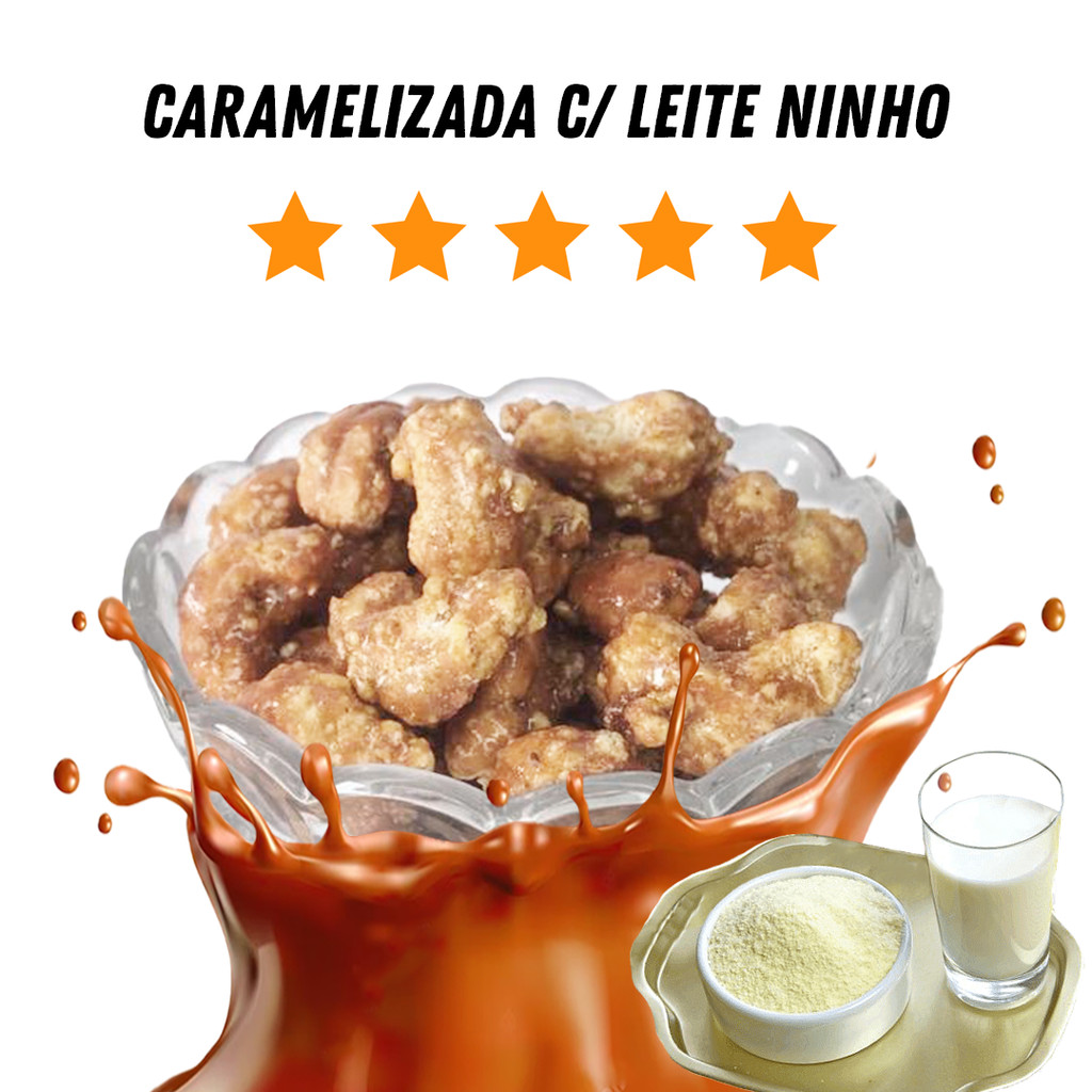Castanha de Caju Caramelizada com Ninho  – PEP