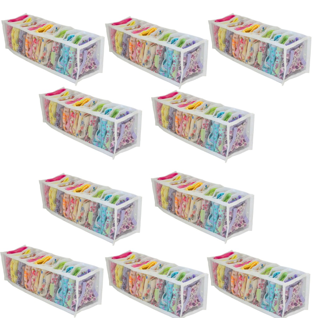 Colmeia Organizadora de gavetas kit 2/3/4/6/ ou 10 unidades Premium Tamanhos P,M,G,GG – Organizalux