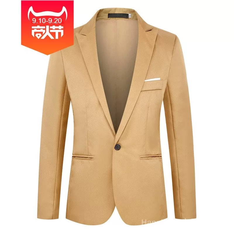 Envio em 24 horas 2022 Primavera e Outono Nova Moda Masculina Blazer Casual de Botão Único Estilo
