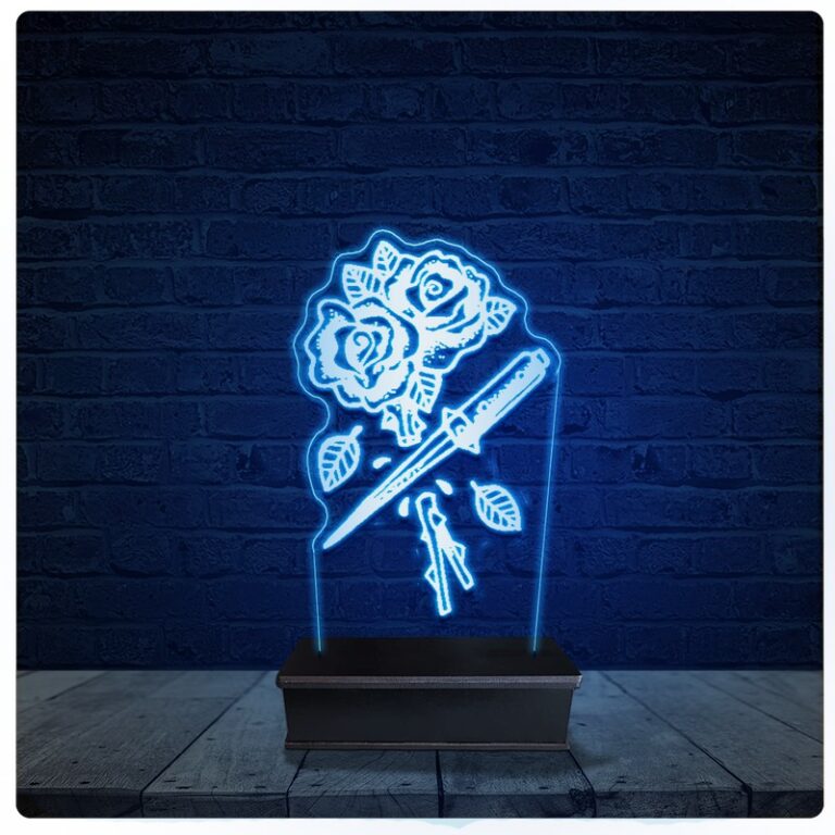 Luminária Led Acrilico Abajur – Tatto Tatua