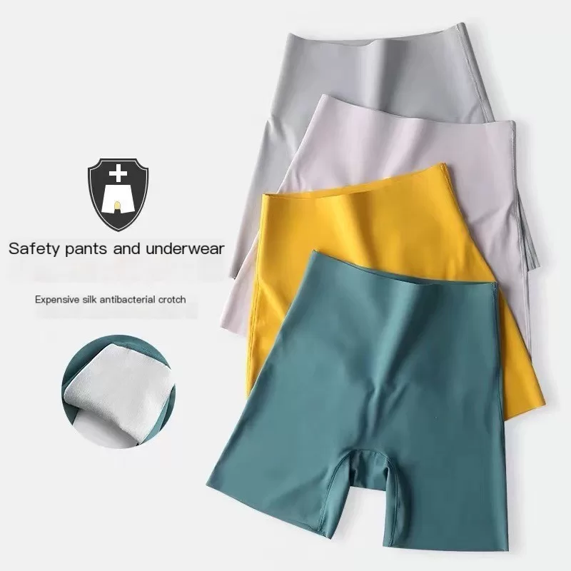 Cintura Alta Sem Costura Roupa Interior Feminina Calças De Segurança Levantamento De Barriga E Quadr