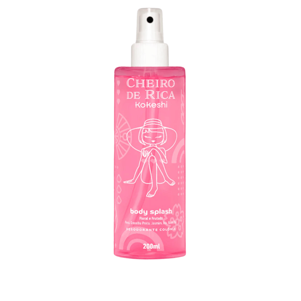 Body Splash Corporal Cheiro de Rica N1 Kokeshi 200ml Floral Frutado