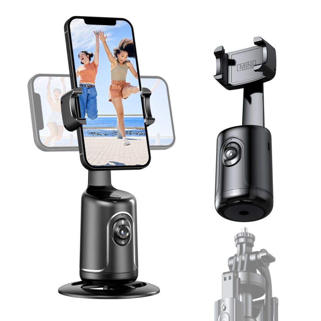 Suporte Estabilizador para Telefone P01 Gimbal, Tripé de Alumínio Q10 com Bluetooth para Smartphone