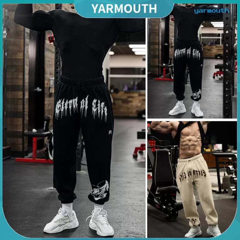 [YAR] Calça De Moletom Masculina Com Estampa De L