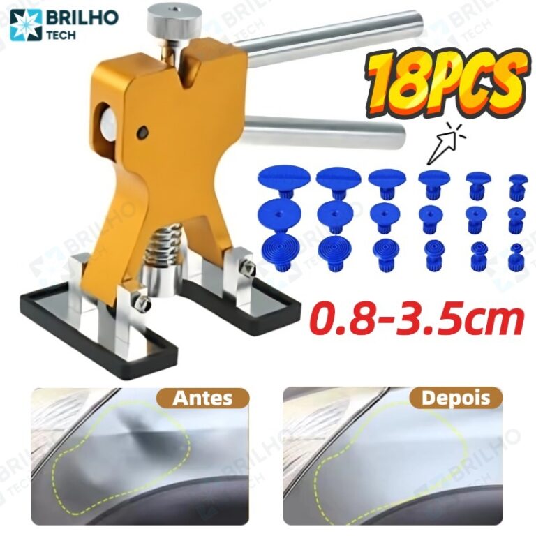 KIT 18 Ferramentas De Reparo De Mossa Para Automó