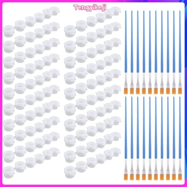 20 Tiras 120 Potes De Tinta Vazios Mini Recipiente