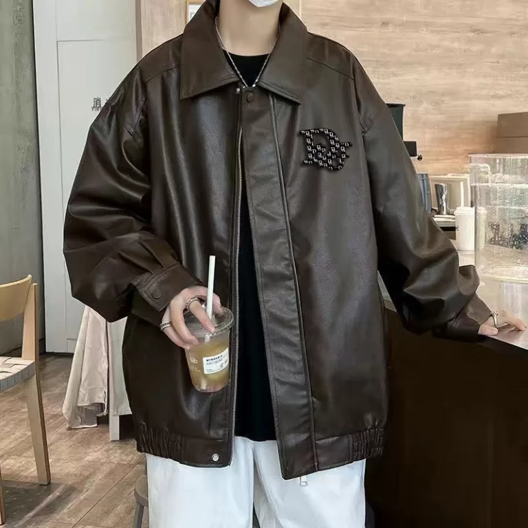 2025 novo produto jaqueta de couro masculina prima