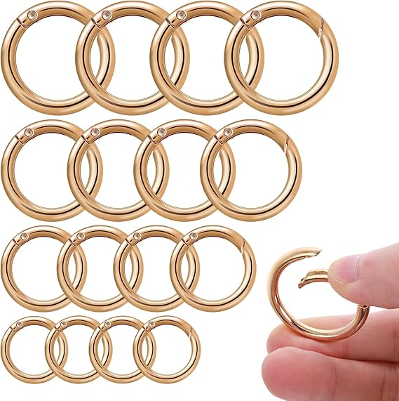 10 Peças de O-ring, Spring O-ring, Mini Carabiner