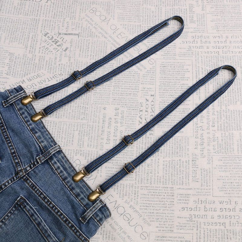 2025 novo estilo mudança imediata macacão suspensórios clipe um par dois suspensórios estreitos cord