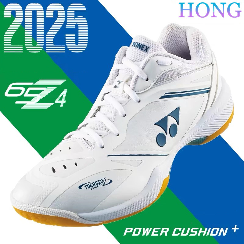 Yonex Power Pad 65Z4 Sapatos De Badminton Para Unissex De Alta Qualidade 1 : 1 yy Masculino Feminino