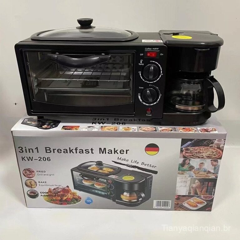 Novo Mini Forno Multifuncional 3 em 1 para Uso Dom
