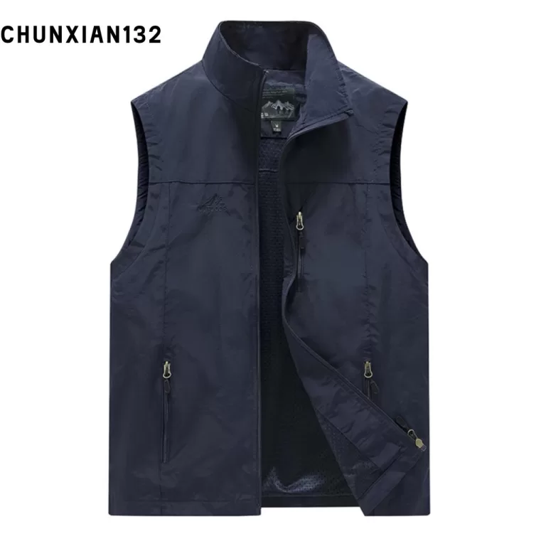 [kmeril] Colete Casual Masculino Com Gola Alta , S