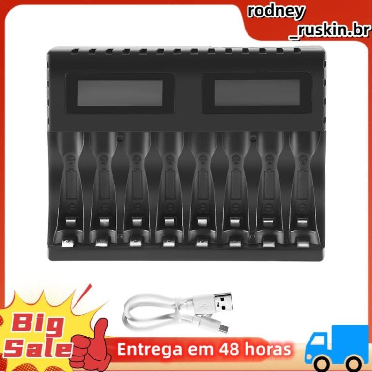 Carregador De Bateria Display LCD Inteligente Carr