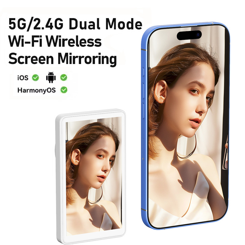 Monitor Magnético Sem Fio Tela Telefone Câmera Traseira Selfie Vlog Transmissão Ao Vivo Gravação De