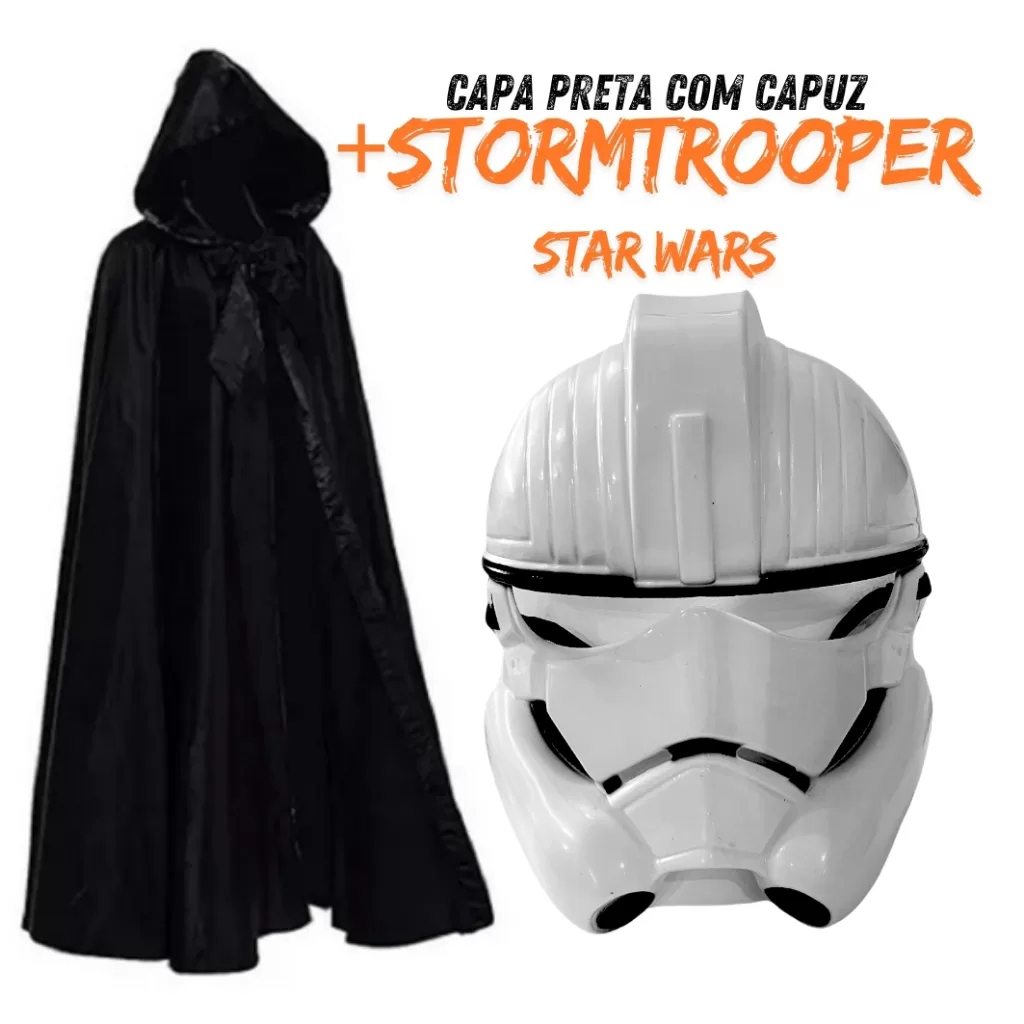 Fantasia Máscara Capacete Star Wars Stormtrooper Phasma Bear House Mandaloriano Cosplay Soldado