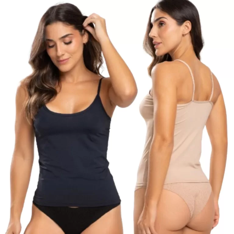 Kit 2 Regata Feminina Segunda Pele Alça Fina Conf