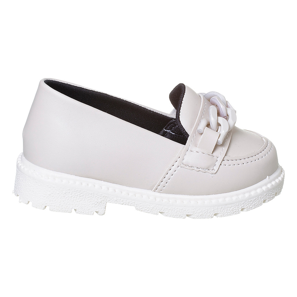 Mocassim Infantil Feminino Confortável Oxford Corrente Promoção