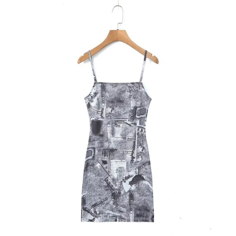2025 novo estilo estilingue vestido alto elástico